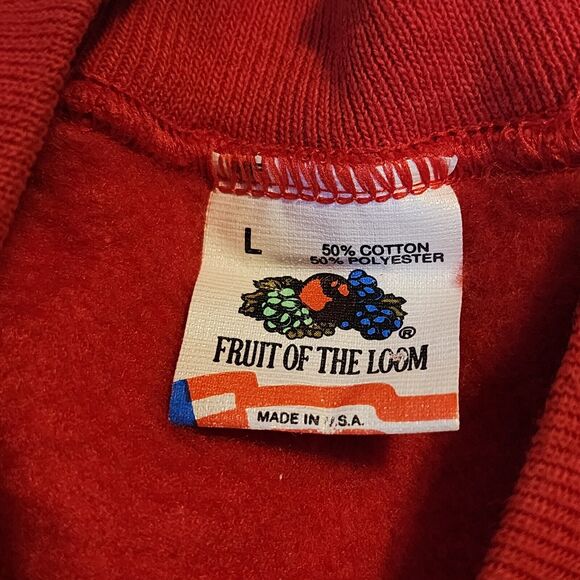 VINTAGE Sycamore Christmas Crewneck Sweatshirt Large L Made In USA - Picture 4 of 4